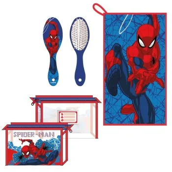 Toilet Bag with Accessories Spider-Man Dark blue 23 x 15...
