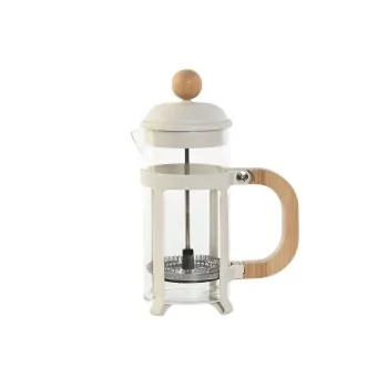 Cafetière with Plunger Home ESPRIT White Natural...