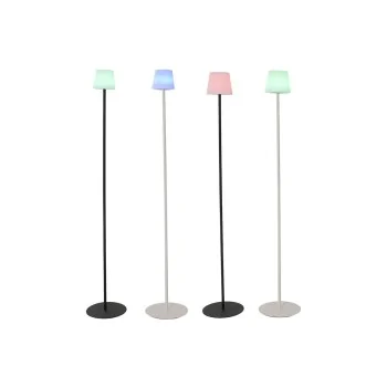 Solar lamp Home ESPRIT Black 25 x 25 x 140 cm