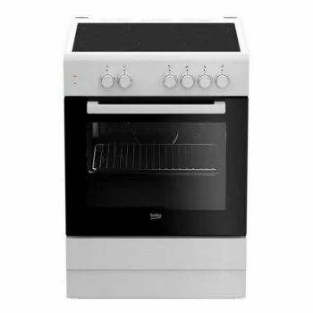 Combined Oven and Glass-Ceramic Hob BEKO FSS67000GW 71 L...