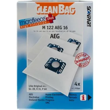 Replacement Bag for Vacuum Cleaner Scanpart M 122 AEG 16...