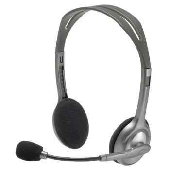 Headphones with Microphone Logitech 981-000271 2 x Jack...
