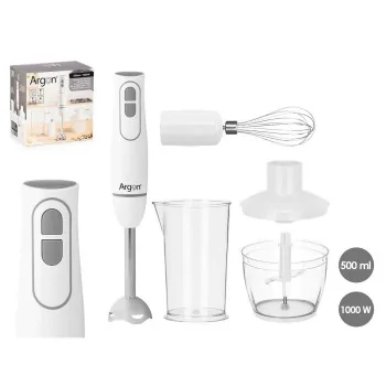 Hand-held Blender Argon JE-908AWH White Grey 1000 W