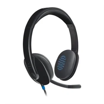 Headphones with Microphone Logitech 981-000480 Black