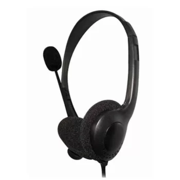 Headphone with Microphone Omega FIS1020 Stereo Black