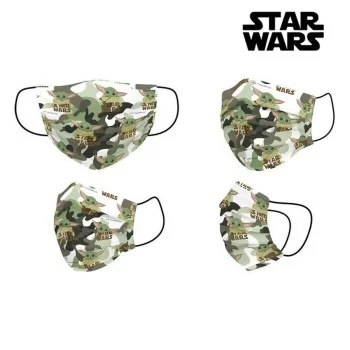 Hygienic Face Mask The Mandalorian + 11 Years Green