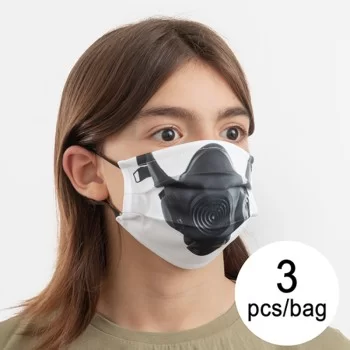 Hygienic Reusable Fabric Mask Gas Luanvi Size M Pack of 3...