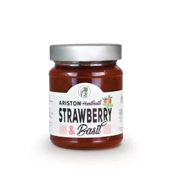 Ariston Strawberry & Basil 400 gr Handmade Marmalade.