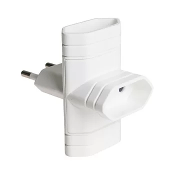 Plug adapter Solera 6009 Triple 250 V White 10 A 2300 W