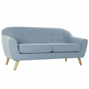 3-Seater Sofa DKD Home Decor Polyester Rubber wood Sky...