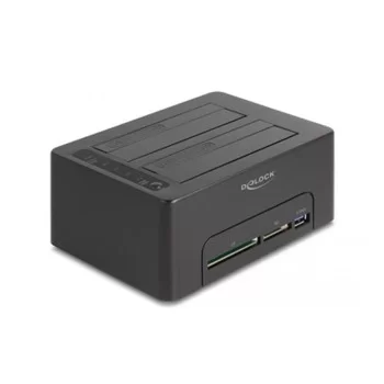 Dual Dock Station DELOCK 64183 Black SATA USB 3.2