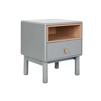 Nightstand Home ESPRIT Blue Grey Natural MDF Wood 48 x 40...