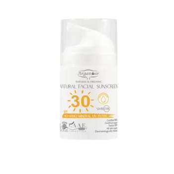 Facial Sun Cream Natural & Organic Arganour Organic Spf...