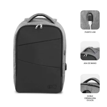 Laptop Backpack Subblim SUBBP-3SA1100 Black 16"
