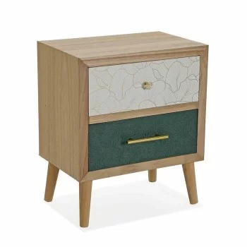 Nightstand Versa Bridgette 30 x 54 x 46 cm Wood MDF Wood