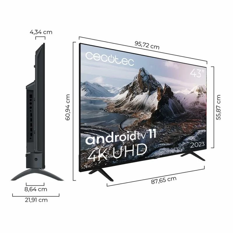 Smart TV Cecotec A3 series ALU30043S 43 4K Ultra HD LED HDR10