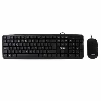 Keyboard and Mouse Nilox NXKME000004 Spanish Qwerty