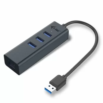 USB Hub i-Tec U3METALG3HUB Grey