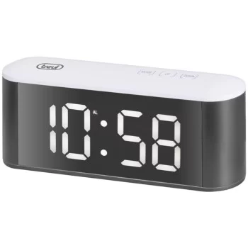 Alarm Clock Trevi EC 883 BL White Black