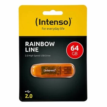 USB stick INTENSO 3502490 USB 2.0 64 GB Orange 64 GB DDR3...