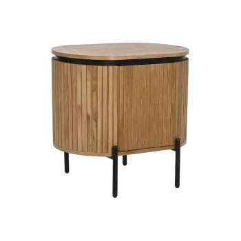 Nightstand Home ESPRIT Natural Metal Paolownia wood 60 x...