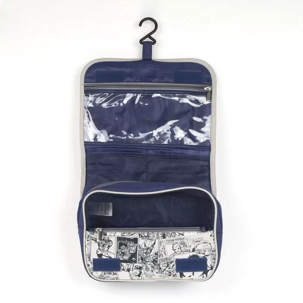 Travel Vanity Bag with Hook Marvel Grey Blue