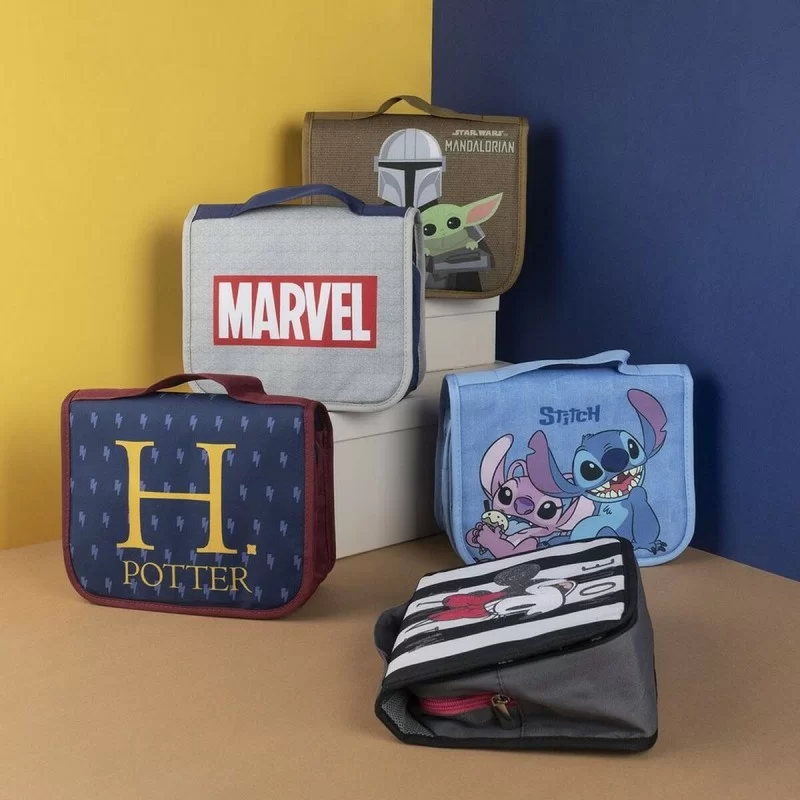 Travel Vanity Bag with Hook Marvel Grey Blue