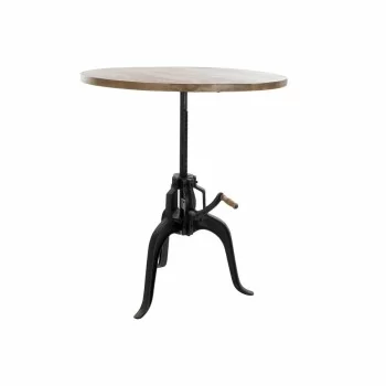 Side table DKD Home Decor Brown Black Wood Metal (90 x 90...