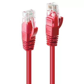 UTP Category 6 Rigid Network Cable LINDY 48031 Red 50 cm...