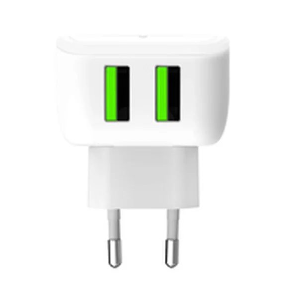 Battery charger Celly TC2USBLEDWH White