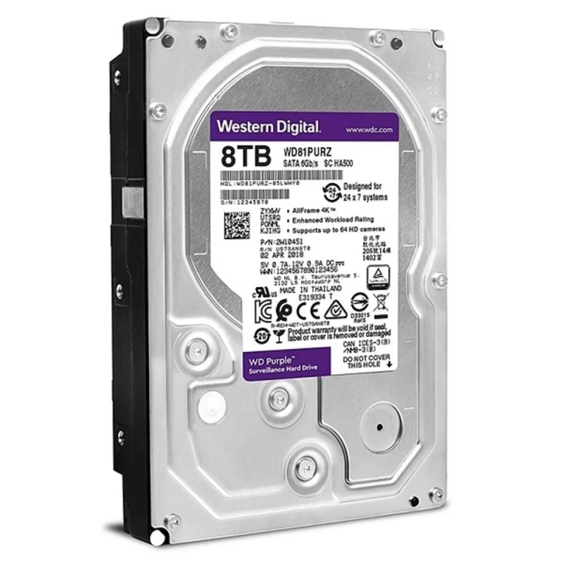 Hard Drive Western Digital WD84PURZ 8 TB 3,5" 8 TB