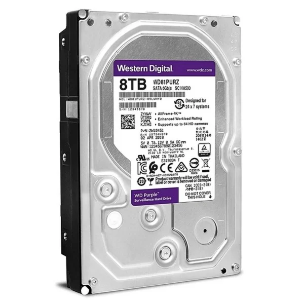 Hard Drive Western Digital WD84PURZ 8 TB 3,5" 8 TB