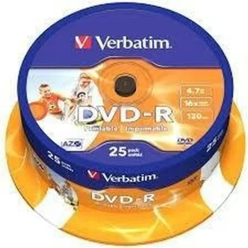 DVD-R Verbatim 25 Units 4,7 GB 16x