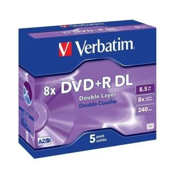 DVD-R Verbatim 8,5 GB 8x 5 pcs 5 Units 8,5 GB 8x (5...