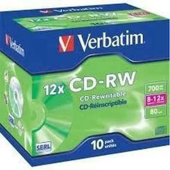 CD-RW Verbatim 10 Units 700 MB 12x