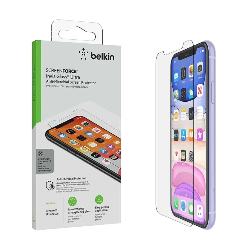 BELKIN Protection d'écran Verre trempé pour Iphone 11 et XR