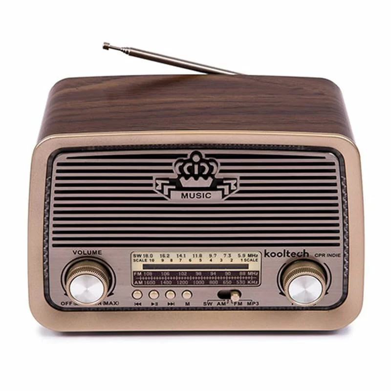 Radio Kooltech Am/Fm/Sw Bluetooth Brown