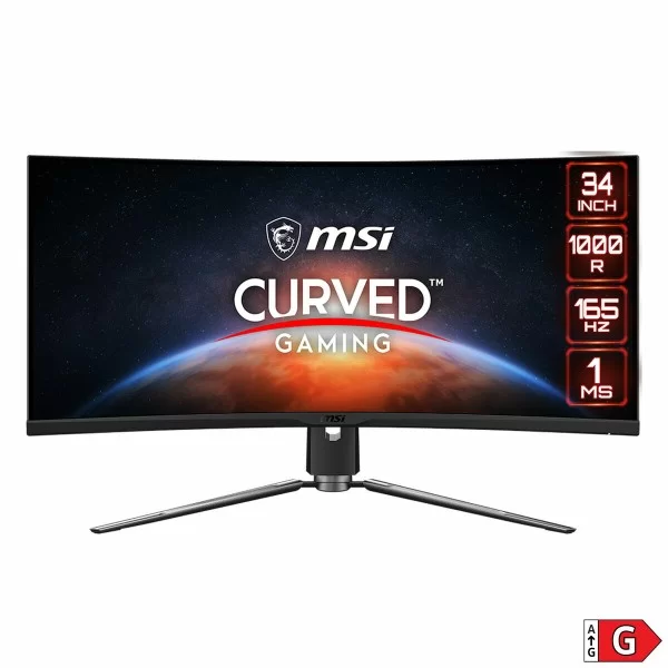 Monitor MSI 343CQR Curve 34" 165 Hz VA LCD 50-60 Hz