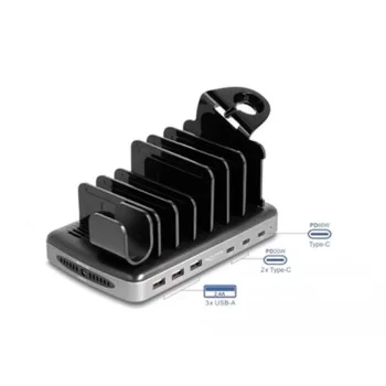 Dock/Charging base DELOCK 41461 Black/Grey