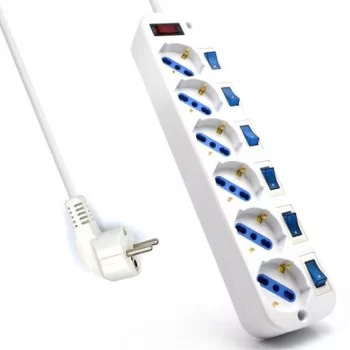 Power Socket - 6 Sockets with Switch Ewent EW3932-3M...