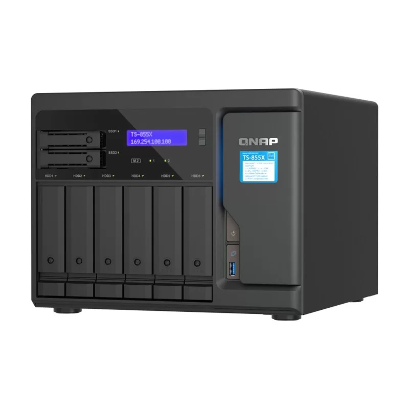 Network Storage Qnap TS-855X-8G Black