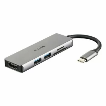 USB Hub C D-Link DUB-M530 4K Ultra HD Grey