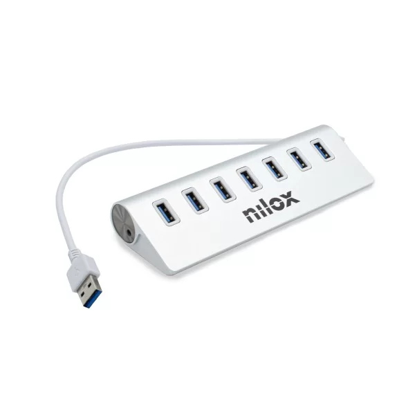 USB Hub Nilox NX7HUB30 White