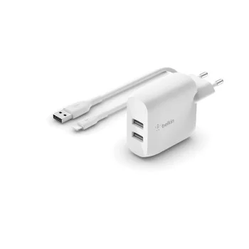 Wall Charger + MFI Certified Lightning Cable Belkin...