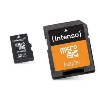 Micro SD Memory Card with Adaptor INTENSO 3413480 32 GB...