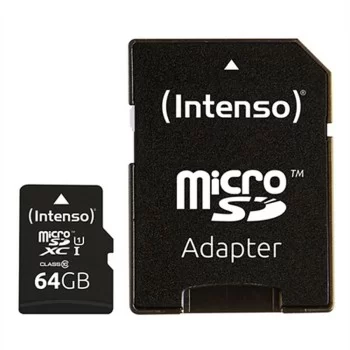 Micro SD Memory Card with Adaptor INTENSO 34234 UHS-I XC...