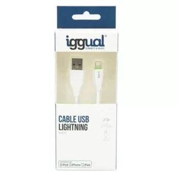 Lightning Cable iggual IGG316955 1 m White