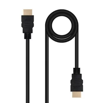 HDMI Cable NANOCABLE 10.15.3800 Black 50 cm