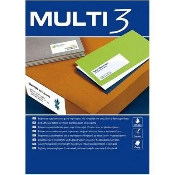 Printer Labels MULTI 3 70 x 16,9 mm White Upright 100 Sheets