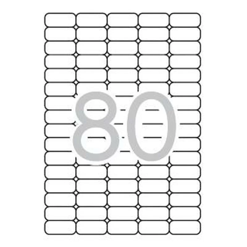 Printer Labels Apli 10199 White 25 Sheets 35,6...